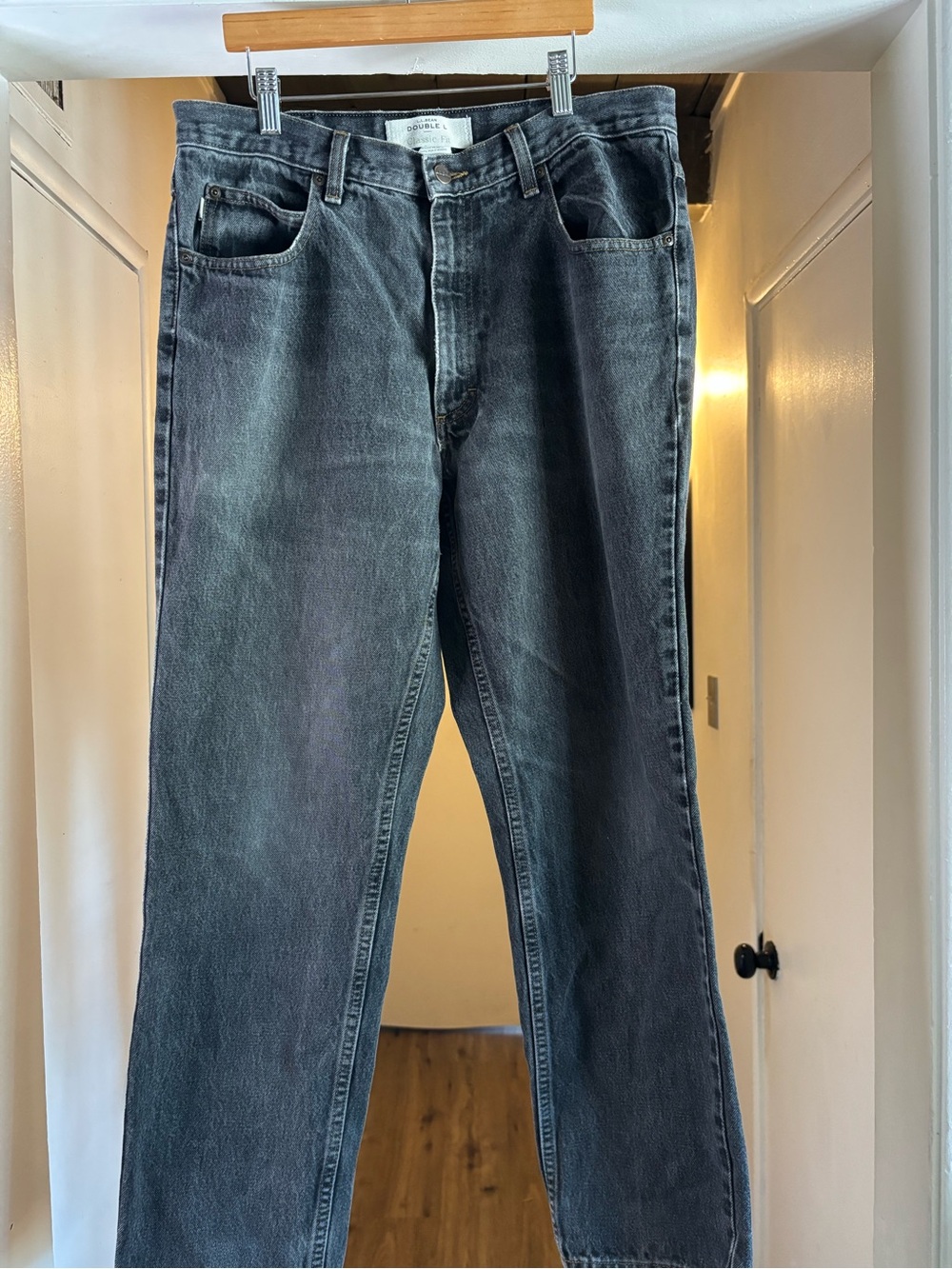 L.L. Bean Men's Straight-Leg Jeans in Faded Black